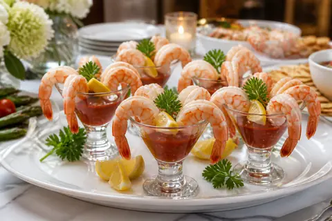 Коктейльные креветки (закуска)