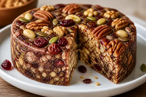 Торт из орехов и сухофруктов без выпечки