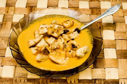 Суп-пюре из моркови с рисом