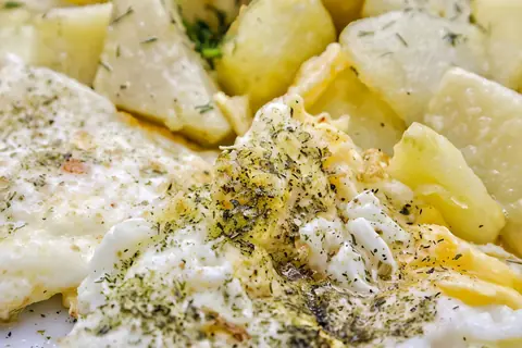 Омлет с картофелем