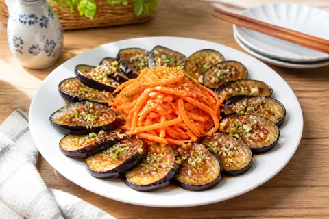Закуска из баклажанов с корейской морковью
