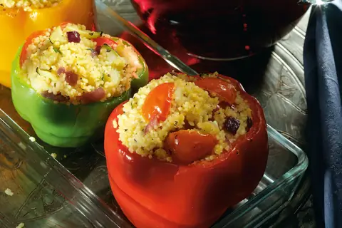 Перцы фаршированные кускусом