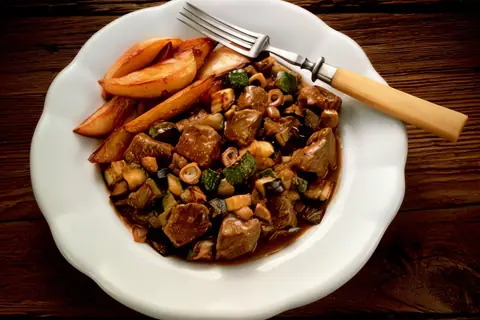Летняя овощная закуска с цукини и баклажанами