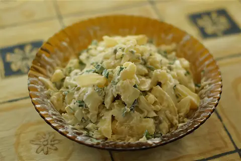 Салат с патиссонами