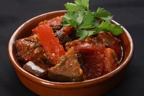 Баклажанная закуска по-креольски