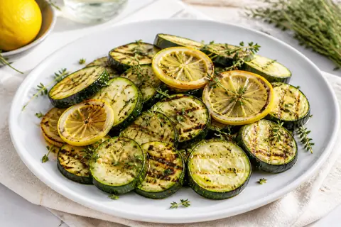 Теплая закуска из цукини с лимоном и тимьяном