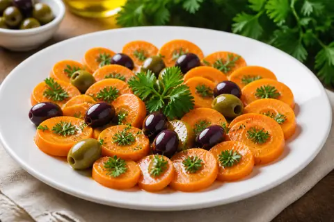 Закуска из моркови, петрушки и оливок