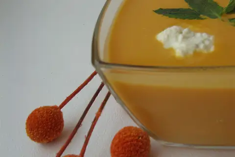 Сливочный крем-суп из тыквы
