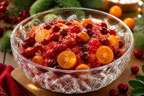 Ароматная клюквенная закуска с кумкватом