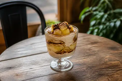 Кофейный десерт с ананасом